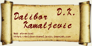 Dalibor Kamaljević vizit kartica